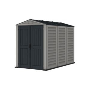 Modernshedhub 5' x 8' Vinyl Storage Shed with Floor