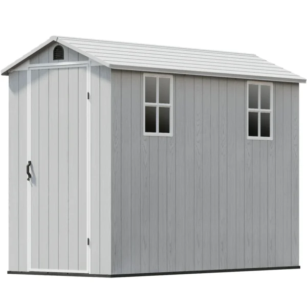 Patiowell Fit-it 4x8 Plastic Storage with Floor, Gray