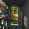 Patiowell 4x8 Plastic Storage Shed, Dark Gray